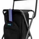 Pickleball Chair Backpack with Backrest Folding Stool Chair Compact and Paddle Sleeve for Men and Women, Supports 225 lbs