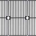 GGC Grill Grates Replacement for Brinkmann 810-8410-F, 810-2410-S, 810-2511-S, 810-2512-S, 810-8411-5, 810-9415-W and Others, 3 PCS Porcelain Coated Cast Iron Cooking Grate(17 3/4" x 8 15/16")