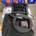 JIYANG Portable Photo Booth Compatible with Any Ipad,Photo Booth Stand Shell with ChackTok PhotoBooth VIP Member and Flight Case,Free Custom Logo,Perfect for Parties,Wedding and Events(Black) (For 10.2"10.5"10.9"11"12.9"13")