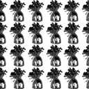 ROYALHOUSE Metallic Wrapped Balloon Weights, 24 Pcs (Black)