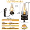 Wall Sconces Sets of 2, Oil Rubbed Bronze Hardwired Wall Sconce Indoor, Retro Rustic Wall Lamps with Amber Glass,Vintage Bedside Sconces Wall Lighting for Living Room Bathroom