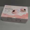 Heated Hands-Free Breast Pump, Wearable Breastfeeding with Heated Base Promotes Milk Production & Warm Comfort, Voice Reminder, 6 Modes & 12 Levels, 19/21/24 Flange for Working Moms & Midnight Feeds (Pink)