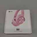 Picun B8 Headphones Wireless Bluetooth, 120H Bluetooth Headphone Over Ear with 3EQ Music Modes, Hands-Free Calls, Deep Bass Headphones for Travel Home Office Cellphone PC (Pink)