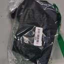 1 Pack Premium Canvas Reusable Tote Gift Bags,Made of Natural Canvas with Handle,Work,DIY,Shopping(Black*1)