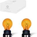 2 Pack PWY24W 24W Amber Yellow Fog Light Bulbs,Upgraded 12V Halogen for Front Turn Signal,DRL and Parking Lights CANBus Compatible