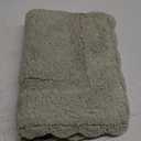 Cotton Crochet Bathmat with Antiskid 17x24 Sage Green, 100% Pure Cotton, Super Soft White, Plush & Absorbent, Hand Tufted Heavy Weight Construction, Full Reversible Step Out Rugs (1'5" x 2' (Rectangular), Sage Green)