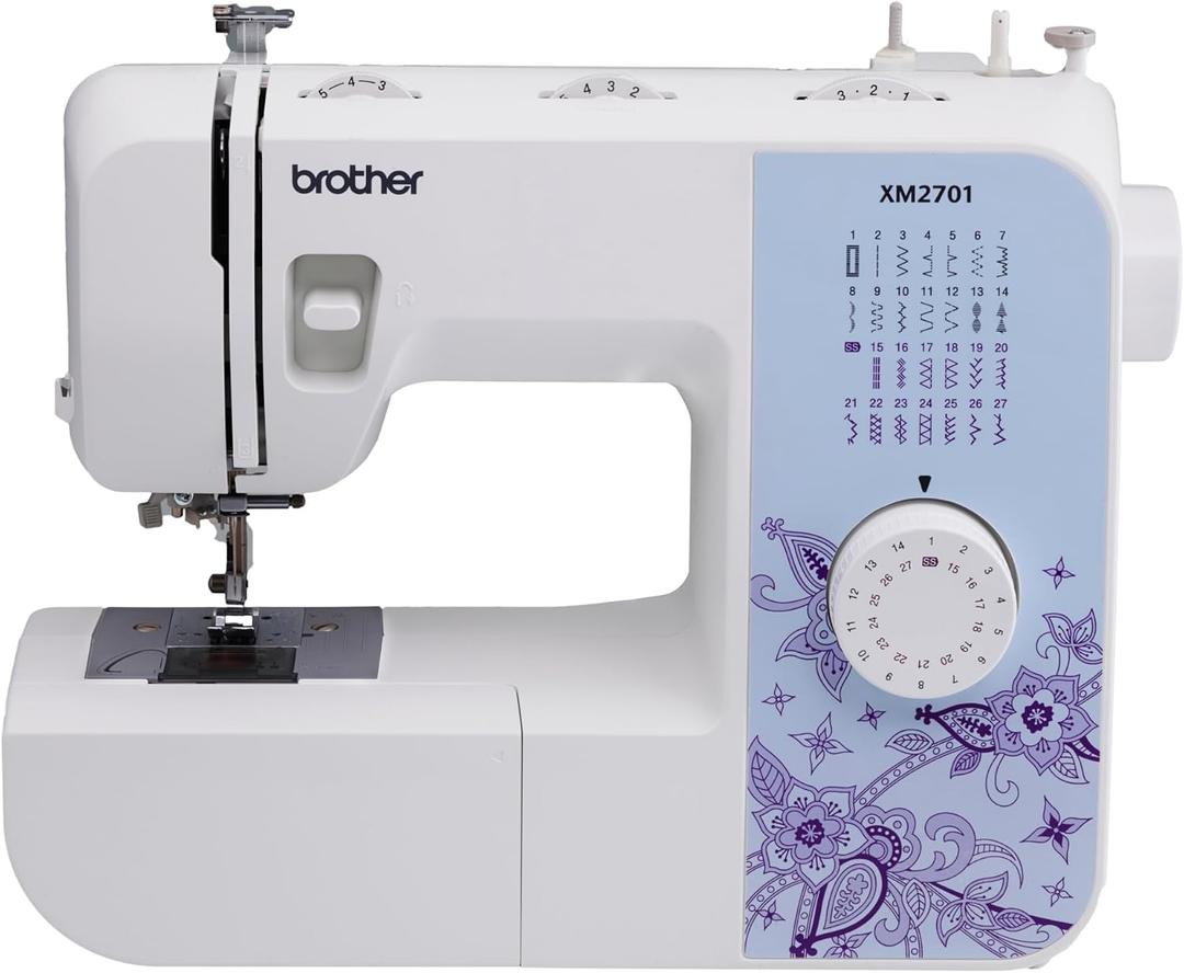 Brother Sewing Machine, XM2701, Lightweight Machine with 27 Stitches, 6 Included Sewing Feet