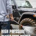 Upgraded Jet Nozzle Power Washer Wand Hose Nozzle, Adjustable Hydro Nozzle Wands 18-33 inch, Jet High Pressure Water Hose Sprayer with 5 Tips for Garden, Patio, Floor & Car, Black