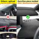WAYIDSS Dash Cover Compatible with Honda Odyssey 2018-2026 Minivan Dashboard Cover Mat (with HUD) Non-Slip Pad Carpet Sunshield Protector with HUD Accessories Custom Fit for Honda Odyssey