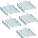 Pants Hangers with Clips Skirt Hangers for Women Plastic Clip Hanger for Pants Clothes (50pack, Blue)