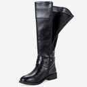 Vepose Women's 949 Knee High Boots,Tall Riding Boots Low Heel with Wide Calf and Wide Widths (8.5)