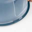 13 Inch Cake Carrier with Locking Lid and Handle, Stylish Big Round Container for Kitchen Storage, BPA Free Stand, Plastic Holder for Transporting, Donuts, Cupcakes, Pies (Gray, Set of 1)