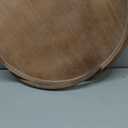 Hanobe Large Round Decorative Tray: 45cm Coffee Table Beaded Tray Vintage Circle Big Wood Trays Decor Rustic Farmhouse Ottoman Centerpiece Serving Home for Counter (17.7", Brown)