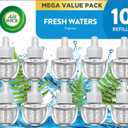 Air Wick Plug-In Scented Oil Refills, 10 Count, Fresh Waters, Air Freshener, Essential Oils, Eco Friendly