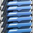 DALTACK Wall File Holder 16 Tier Hanging Wall File Organizer, for Papers Mails Folders Clipboard Magazine Organization for Office Home School Classroom, Mesh Metal, Assembly Needed, Black
