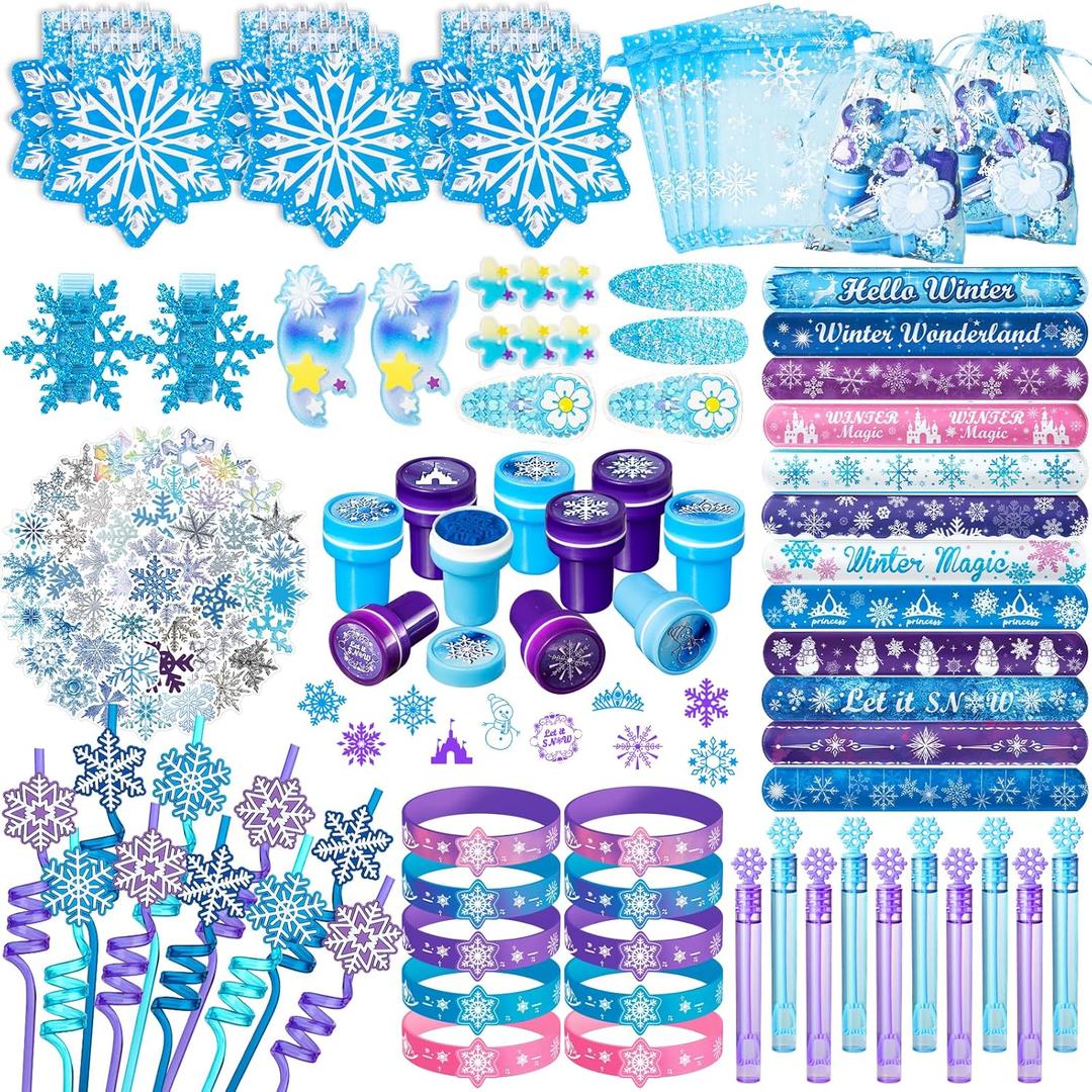130 Pcs Frozen Party Favors Birthday Supplies for Girls Kids, Gift Bags Frozen Filler Goodie Bag Stuffers Frozen Birthday Party Supplies