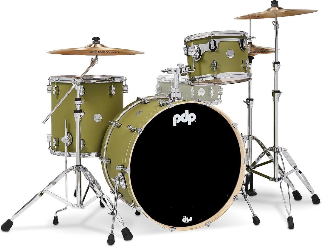 PDP Concept Maple Rock 3-Piece Shell Pack - Satin Olive