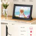 BIGASUO Digital Picture Frame, 10.1" Frameo Digital Frame WiFi with 32GB Memory, 1280x800 IPS Touch Screen, Send Photos/Videos from Your Phone Anywhere, Photo Gifts for Parents and Grandparents