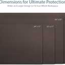 Vine Creations Leather Desk Mat Large 44" x 22", Desk Protector Mat, PU Leather Desk Pad, Large Mouse Pad, Desk Blotter, Desk Pads on Top of Desks, Desk Matt for Desktop, Office Desk Mat (Dark Brown)