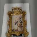 Vintage Picture Frame - Luxury Gold Crown Decorative Resin Frame - Desktop & Wall Hanging Photo Display Holder