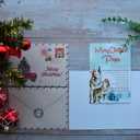 5 x Christmas Card for Papa, Grandpa Merry Christmas Greeting Cards with Envelope and Seal, Christmas Gift for Papa, Grandpa, Grandparents, Xmas Gift Ideas