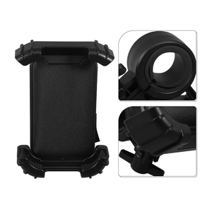 Motorcycle Phone Holder Bike Phone Mount Black Handlebar Clamp for Motorbike Riders