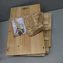 Owl House Premium Wooden Bird House Kit - Cedar Owl Nesting Box for Barn & Screech Owls, Includes Shavings & Screws