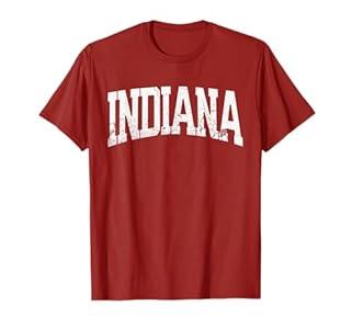 Indiana Vintage City TShirt M, Red
