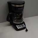 BLACK+DECKER 12-Cup Digital Coffee Maker, Programmable, Washable Basket Filter, Sneak-A-Cup, Auto Brew, Water Window, Keep Hot Plate, Black
