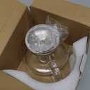 HIWARE 1000ml Glass Teapot with Removable Infuser, Stovetop Safe Tea Kettle, Blooming and Loose Leaf Tea Maker Set (33 oz)