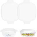 2 Packs Silicone Lids for Corningware A-1-B | A-1.5-B Casserole Dish, Dishwasher&Freezer Safe (Container NOT Included)