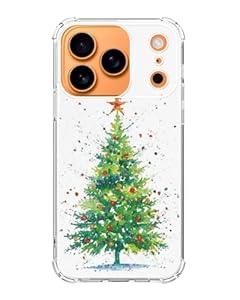 Dawjeg Watercolor Christmas Tree Phone Case Compatible with iPhone 17 Pro