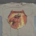 Merch Traffic Men's Metallica Jump in The Fire Unisex Tee (Beige, M)