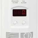 Kidde Carbon Monoxide Detector, Propane, Natural, Methane, & Explosive Gas Alarm, Plug-In Wall with 9-Volt Battery Backup, Digital LED Display