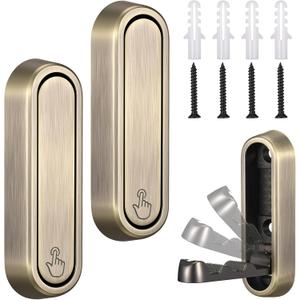 LEIFIDE 2 Pcs Antique Folding Wall Hooks 2.87 Inch Heavy Duty Foldable Coat Hooks Folding Hangers for Hanging Coat Towel Key Hat Bag Backpack