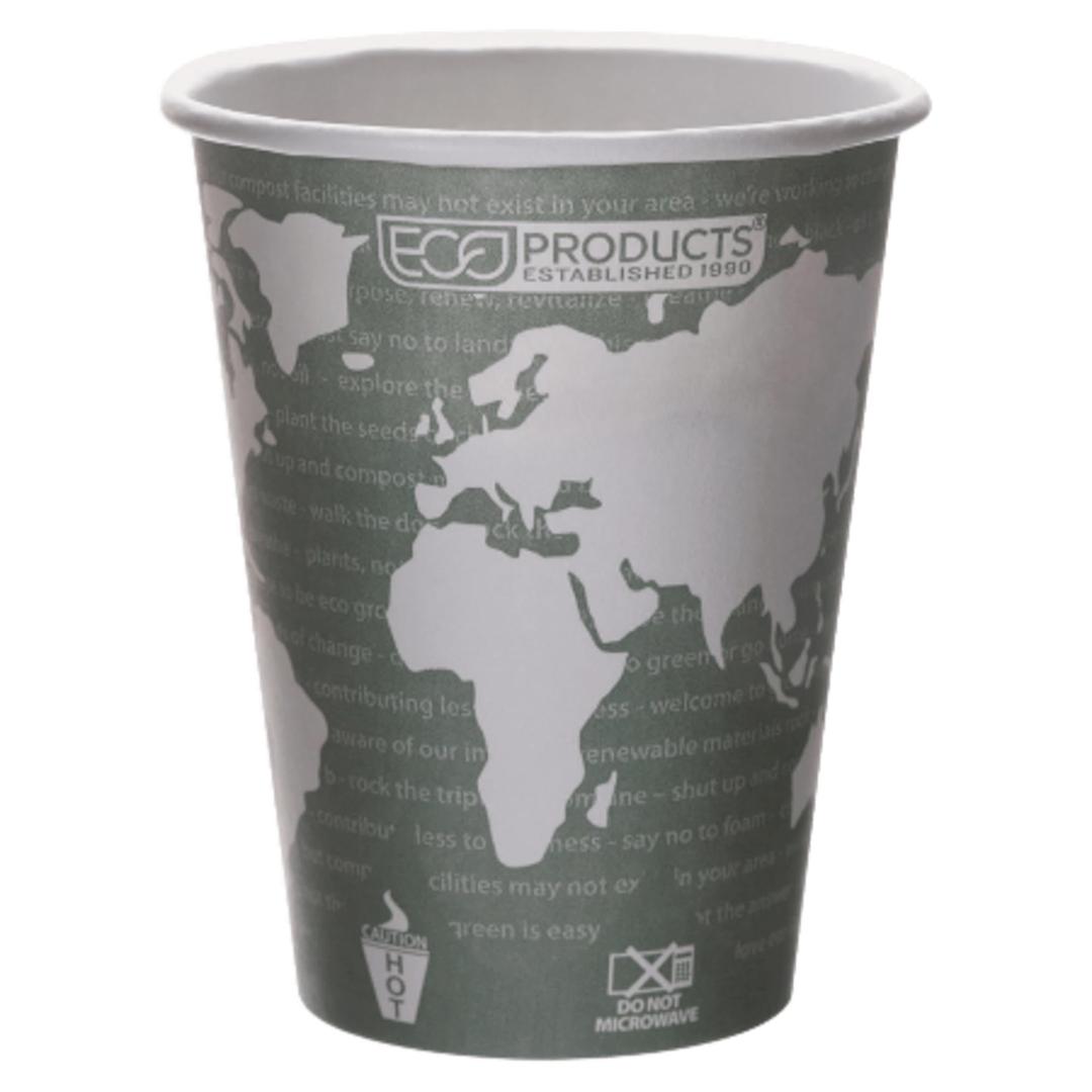 Eco-Products 12 Oz World Art Hot Cup Case Of 1000