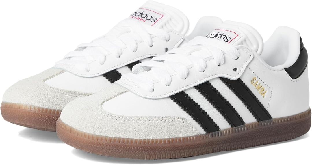 Adidas Samba OG Big Kid Sneakers (White/Black/Gum), Size: 3 Big Kid