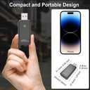 Wireless Carplay Adapter Converts Wired to Wireless Carplay Dongle for Wireless Control Plug & Play Carplay Fit for iPhone 6 or Above & Apple iPhone iOS 10+ Black (Carplay)