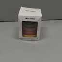 BOBXIN Baby Stacking & Nesting Rings Toy, 6pcs Soft Silicone Circle Building Stacker, Squeeze Play with Letter, Animal and Graphic, Toddler Sensory Learning Montessori Toys for Babies 6 Months+