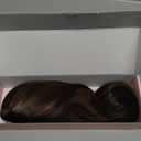 LONAI Ponytail Extension for Women, 18 Inch Layered Wavy Pony Tail Hair Extensions, Natural Drawstring Ponytail Synthetic Hairpiece for Daily Wear (Brown with Blonde Highlights)