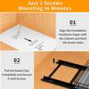 BOIVSHI Pull Out Spice Rack Organizer for Cabinet, Heavy Duty Slide Out Spice Rack Organizer for Kitchen Cabinets and Pantry, Fits Spices, Sauces, Canned Food (8.5''Wx10.5''Dx2.5''H)