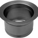 STARSTAR Sink Flange, Deep Garbage Disposal Flange for Kitchen Sink, Fit for 3-1/2 Inch Standard Sink Drain Hole (Black)