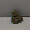 kathson Turtle Basking Platform Floating Turtle Dock Baby Tortoise Climbing Ramp Shale Reptiles Dock Resting Terrace Stone Aquarium Ornament for Frogs Newts (Green Size:7.1”Lx6.3”Wx2.7”H)