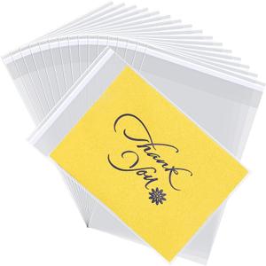 Romeda 200 Pcs Cellophane Bags, 5x7 2.8 Mils Cookie Bags for Packaging