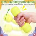 Yardwe 3 Pairs of Interactive Kids Dumbbells Interesting Children Toys Exercising Children Weights