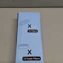 Cat Fountain Replacement Filters: 24 Pet Fountain Filter for FOFNON Cat Water Fountains - 6 Months Set of Pet Fountains Filter - Including12 Pieces Filters + 12 Pieces Sponges