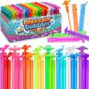 160 Piece Mini Dinosaur Bubble Wand Bulk (8 Style), Dino Theme Birthday Party Favors, Neon Toy for Pinata Suffer, Goodie Bags Filler, School Classroom Carnival Prizes, Summer Gifts for Kids Girl Boy