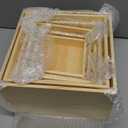 YFEEN Wooden Display Risers,6PCS Jewelry and Accessories Risers for Jewelry Figurine 5in to 10in For Buffet Party Rustic Wood Cake & Cupcake Stands& Decor (Natural, 5IN to 10IN)