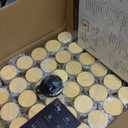 FINESSY Glass Spice Jars with Label with Bamboo Lids 36 Pack Set, 4oz Empty Clear Glass Spice Bottles with Shaker Lids, Airtight Kitchen Seasoning Organizer Jars, Herb Seasoning Containers with Labels