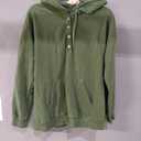 Dokotoo Womens 2025 Hoodies Button Collar Drawstring Hooded Pullover Sweatshirt Casual Long Sleeve Tops Shirts Avocado Green Size Large